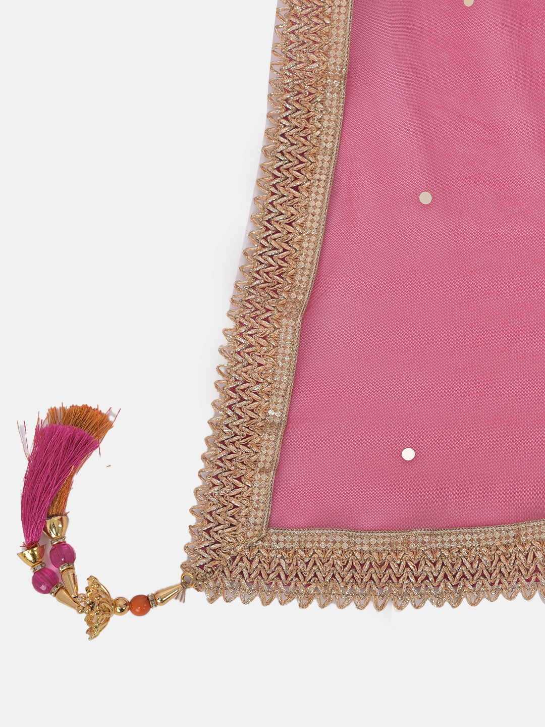 Neeru's Fuchsia Bandhani Kurta With Sharara & Dupatta