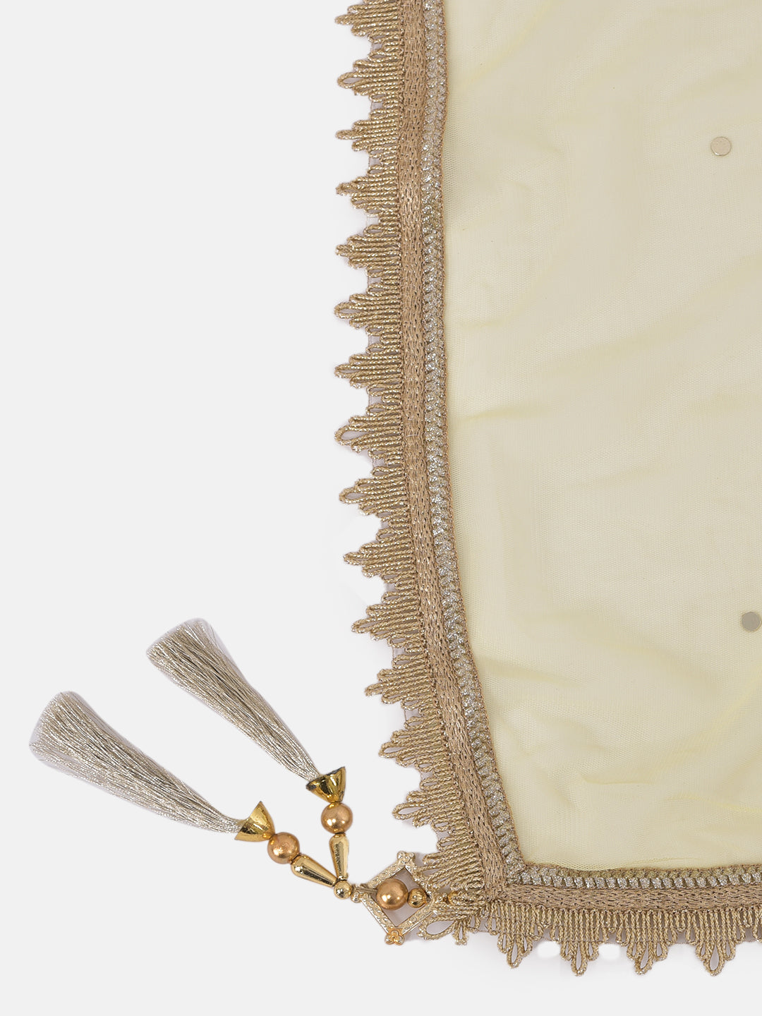 Neerus Green Zari Kurta With Sharara & Dupatta