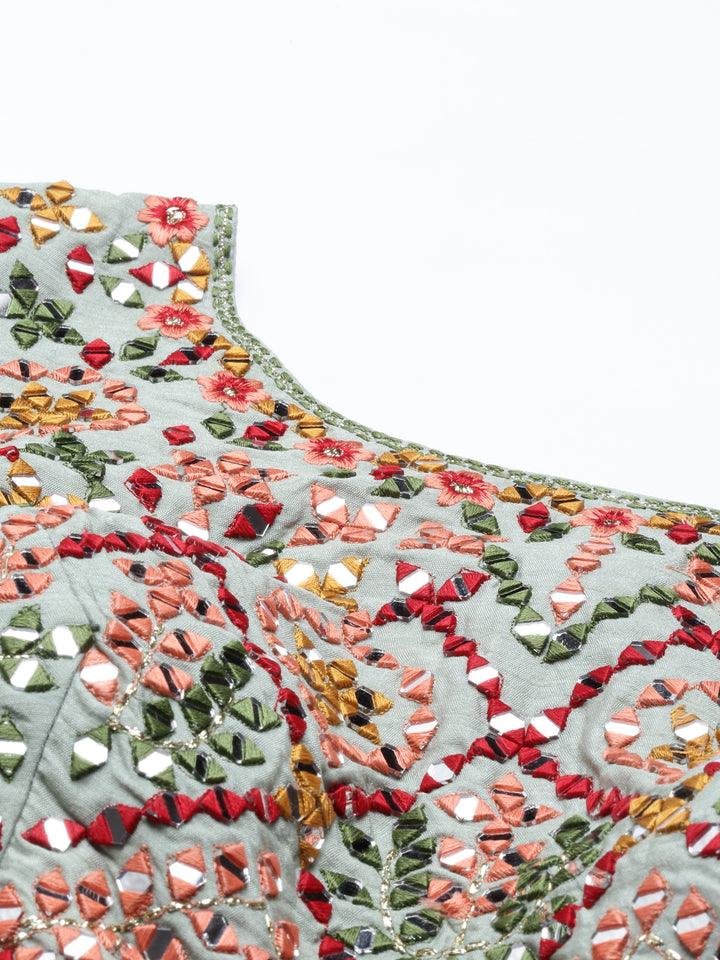 Neerus Multi georgette printed lehenga choli - detail view 1