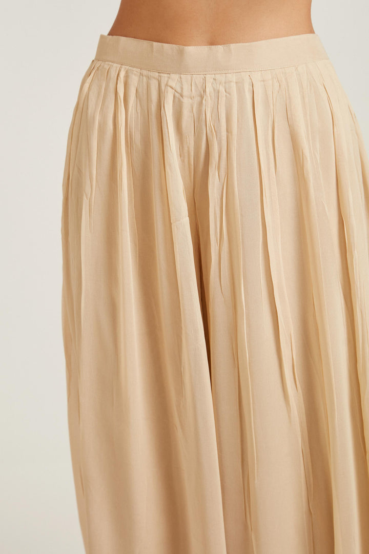 Neerus Beige Color Georgette Fabric Salwar Kameez