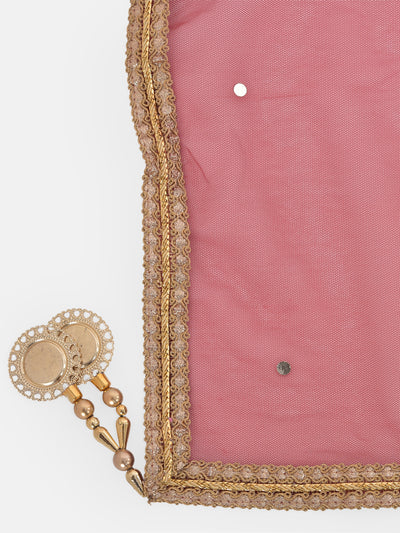 Neeru's Red Zari Kurta With Sharara & Dupatta