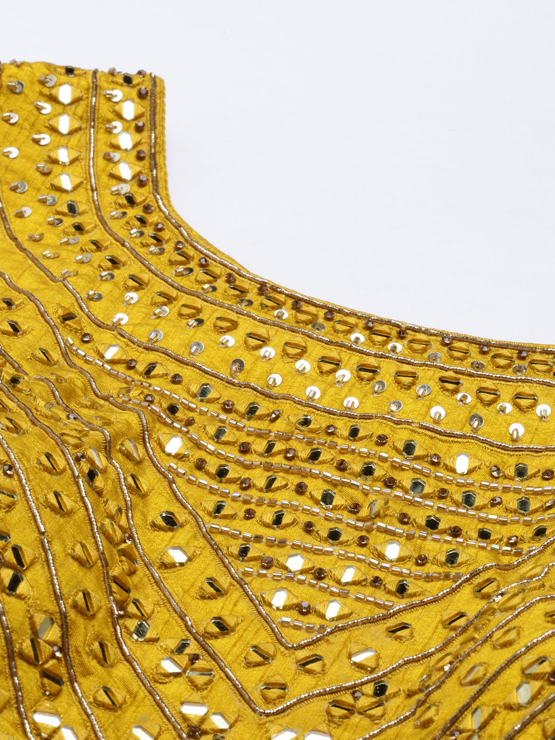 Neerus Bottle Green Color Georgette Fabric Ghagra Set