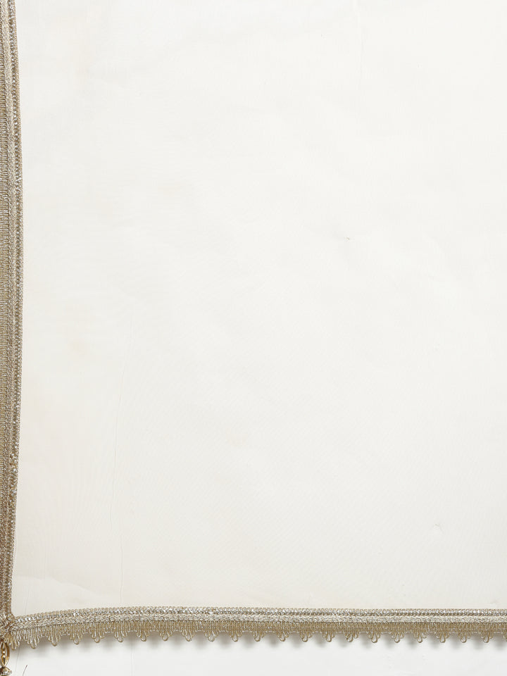 Neerus Beige Color Georgette Fabric Suit-Anarkali