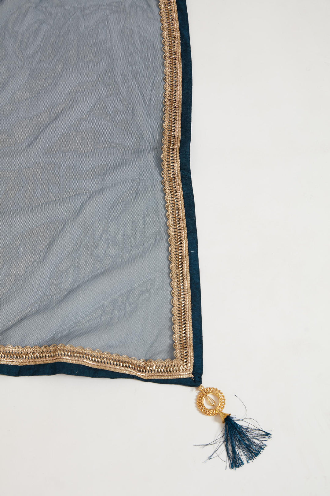 Neerus Peacock Color Georgette Fabric Anarkali Suit