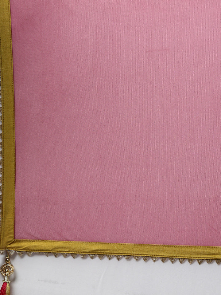 Neerus Mustard Color Poly Georgette Fabric Anarkali Sets With Dupatta