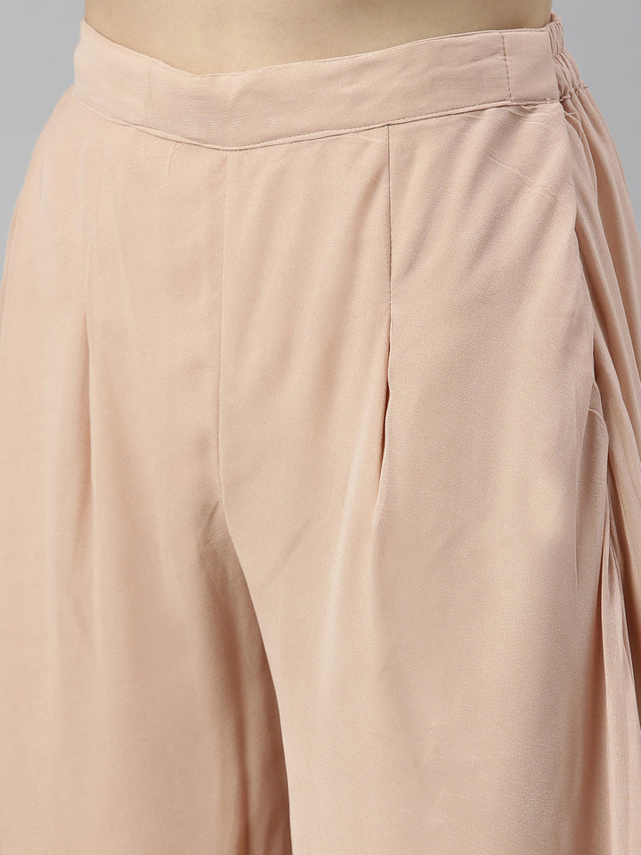 Neerus Onion Color Georgette Fabric Suit Set