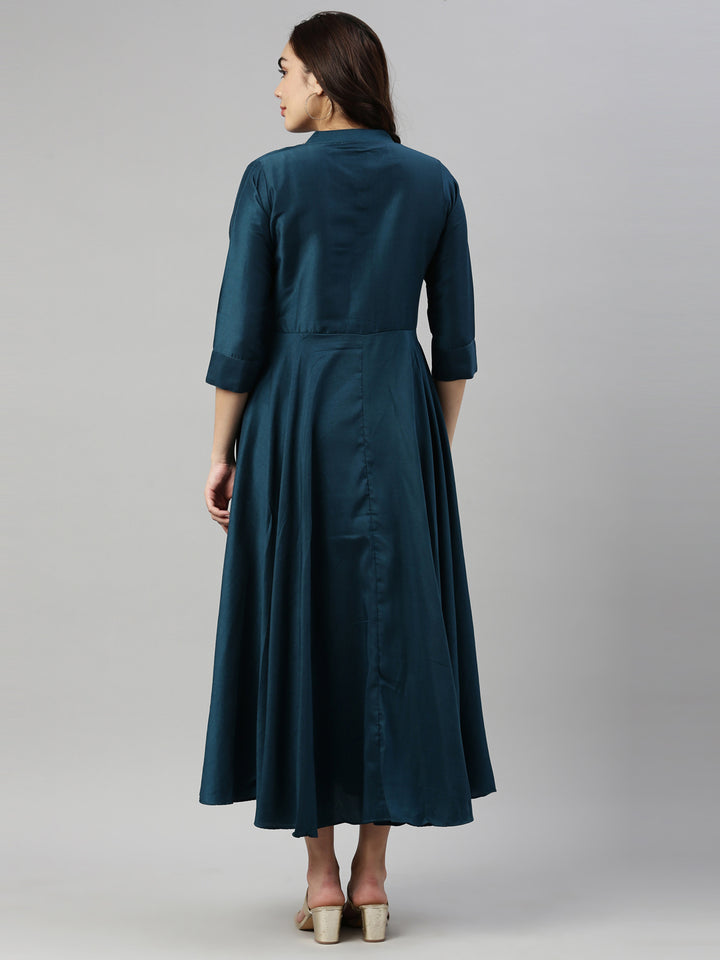 Neerus B Green Color Silk Fabric Kurta