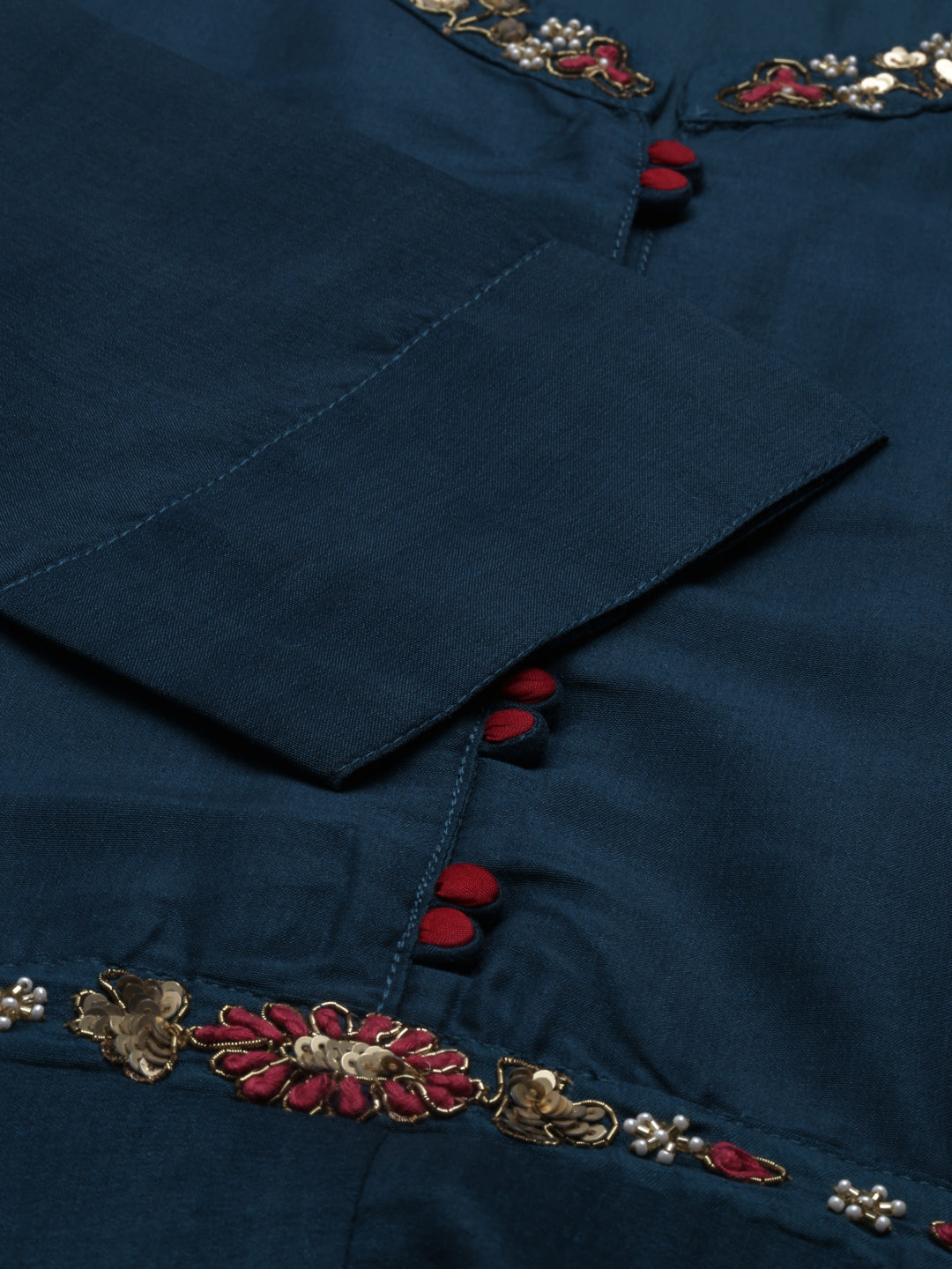 Neeru's B Green Color Silk Fabric Kurta