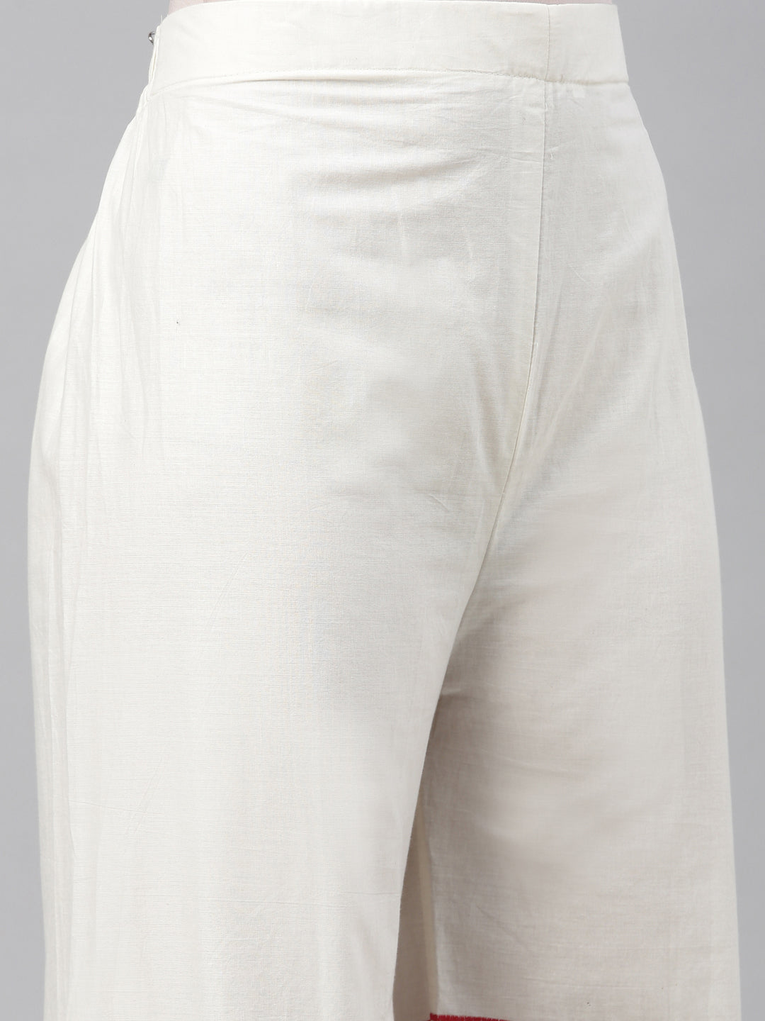 Neeru's Off White Color Cotton Fabric Plazzo