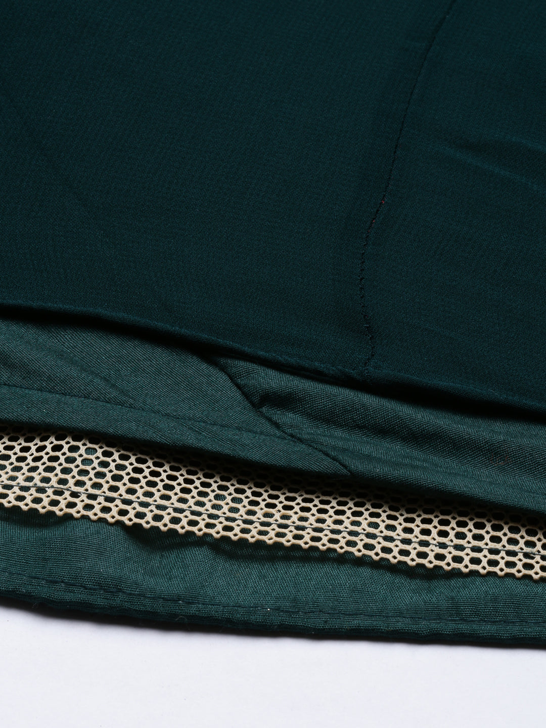 Neeru's Bottle Green Color Georgette Fabric Suit-Anarkali