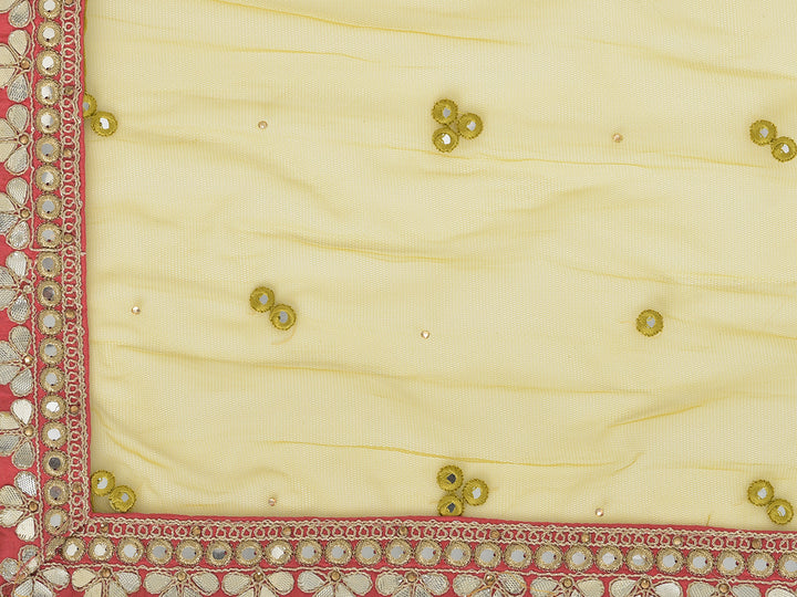 Neerus Green georgette chikankari kurta set - detail view 3