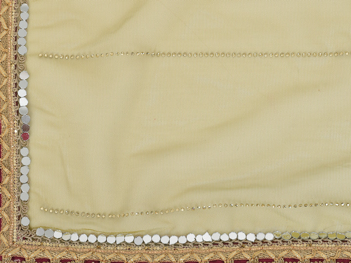 Neerus Yellow georgette embellished kurta set - detail view 3