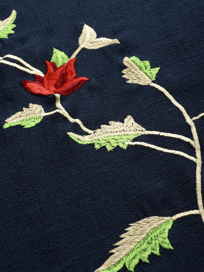 Neeru's Blue Embroidered Anarkali Kurta