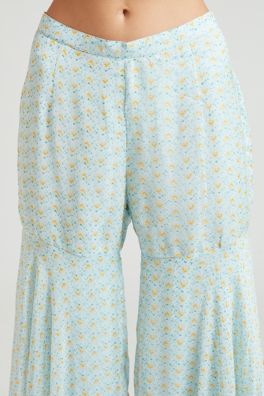 Neerus Blue Georgette Kurta Set - detail view 3