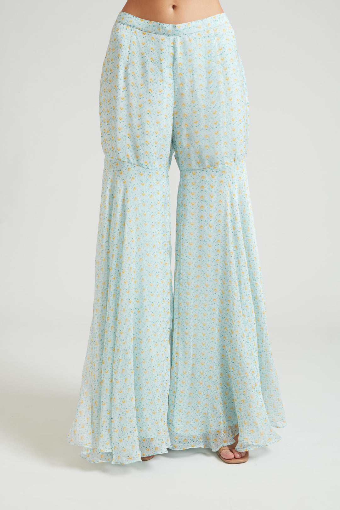 Neerus Blue Georgette Kurta Set - detail view 4