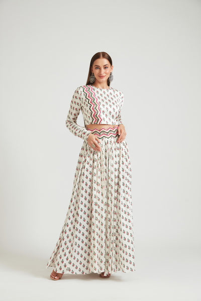 Neeru's White Color Silk Fabric Lehenga Choli