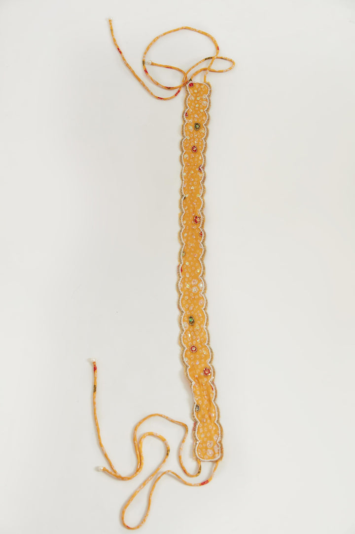 Neerus Yellow Color Satin Fabric Jump Suit