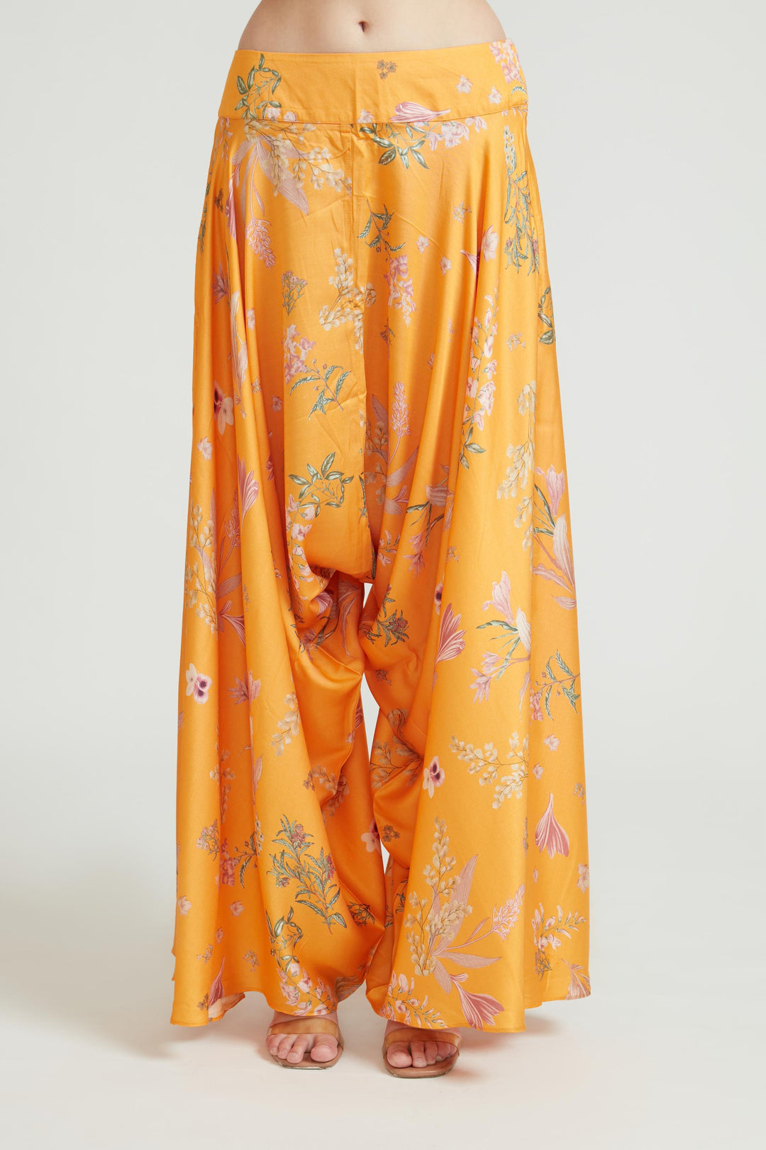 Neerus Mustard Color Silk Fabric Kurta Set