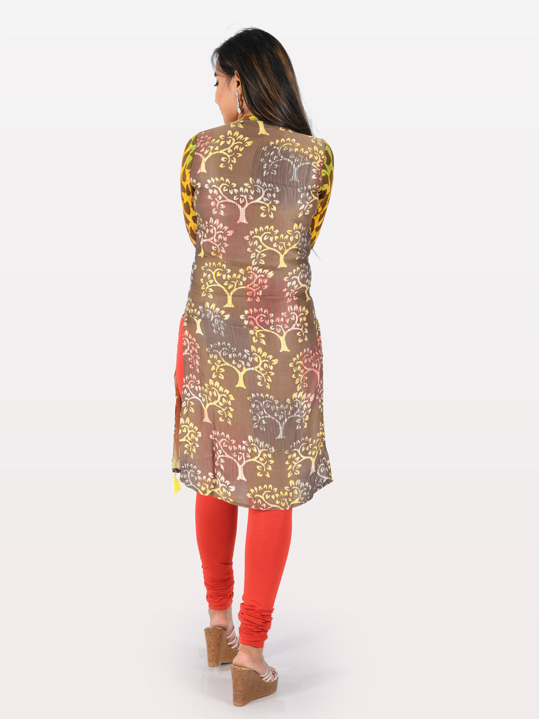 Neerus Multicolor Printed Straight Kurta