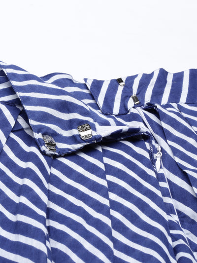 Neeru's Blue Color Rayon Fabric Dhotti