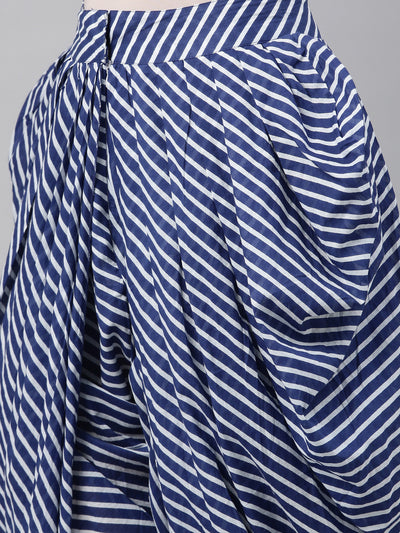 Neeru's Blue Color Rayon Fabric Dhotti