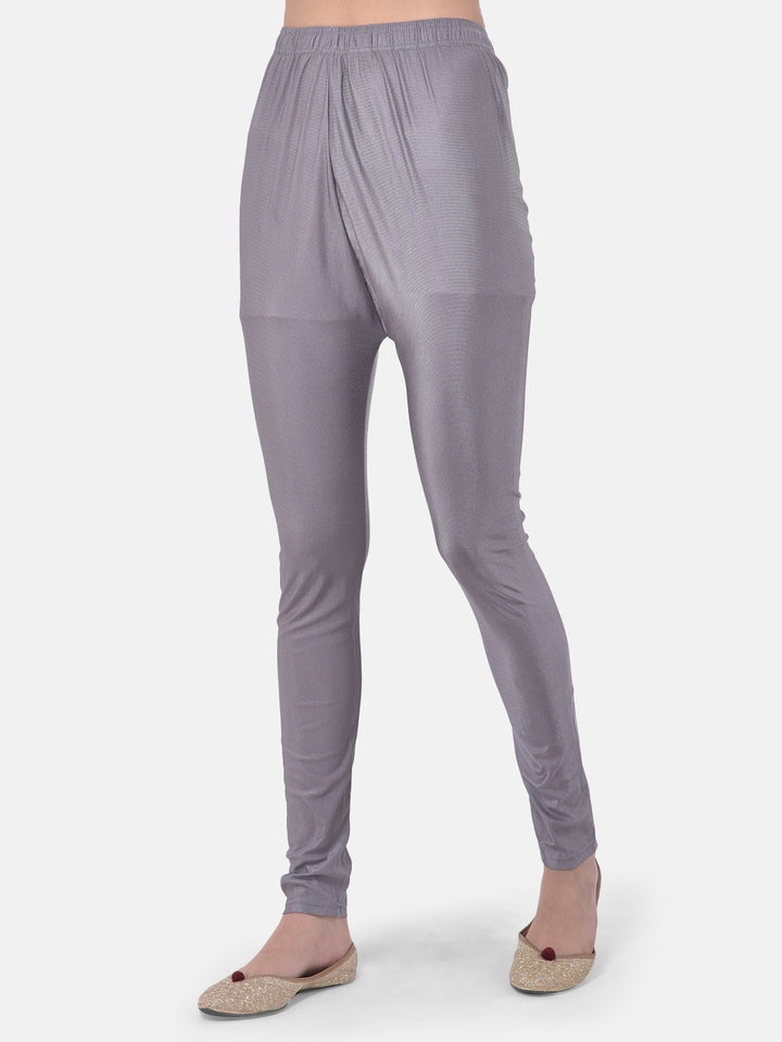 Neerus Grey Color Chanderi Fabric Suit-Fusion