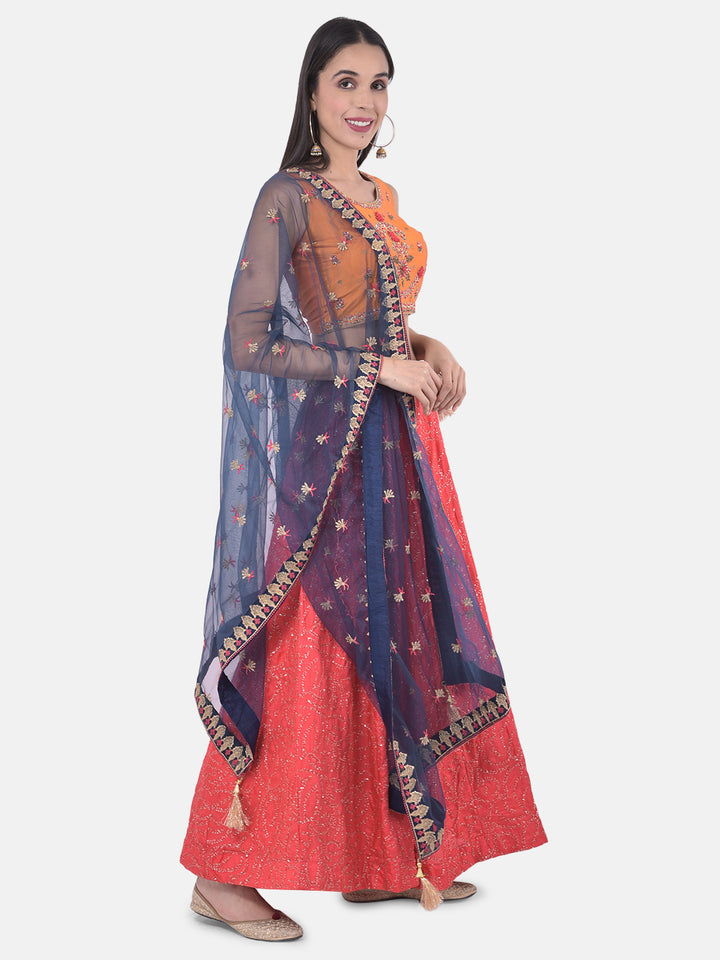 Neerus Multicolor Zari Lehenga Set