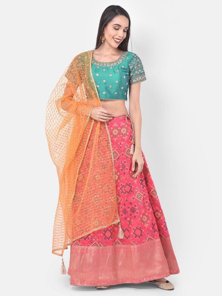 Neerus Multicolor Embellished Lehenga Set