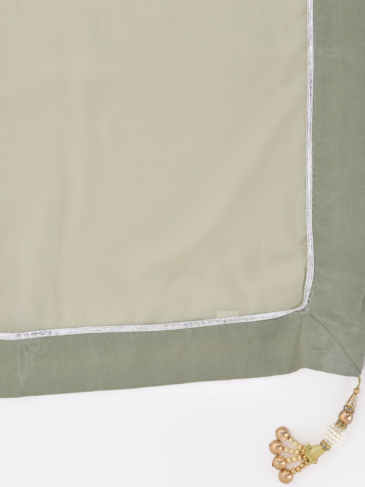 Neerus Green Color Georgette Fabric Suit-Gharara