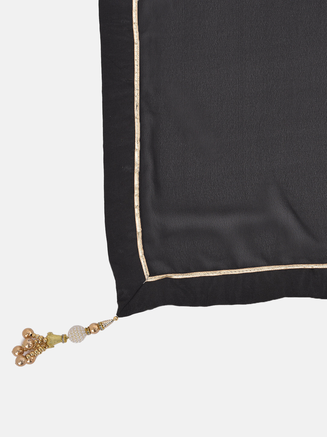 Neeru'S Black Color Georgette Fabric Suit-Gharara