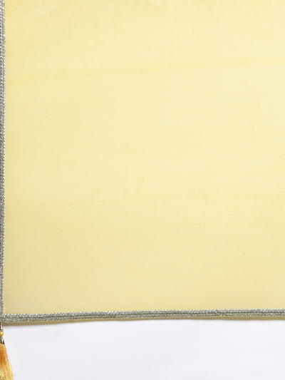 Neeru'S MUSTARD color, GEORGETTE fabric Gown