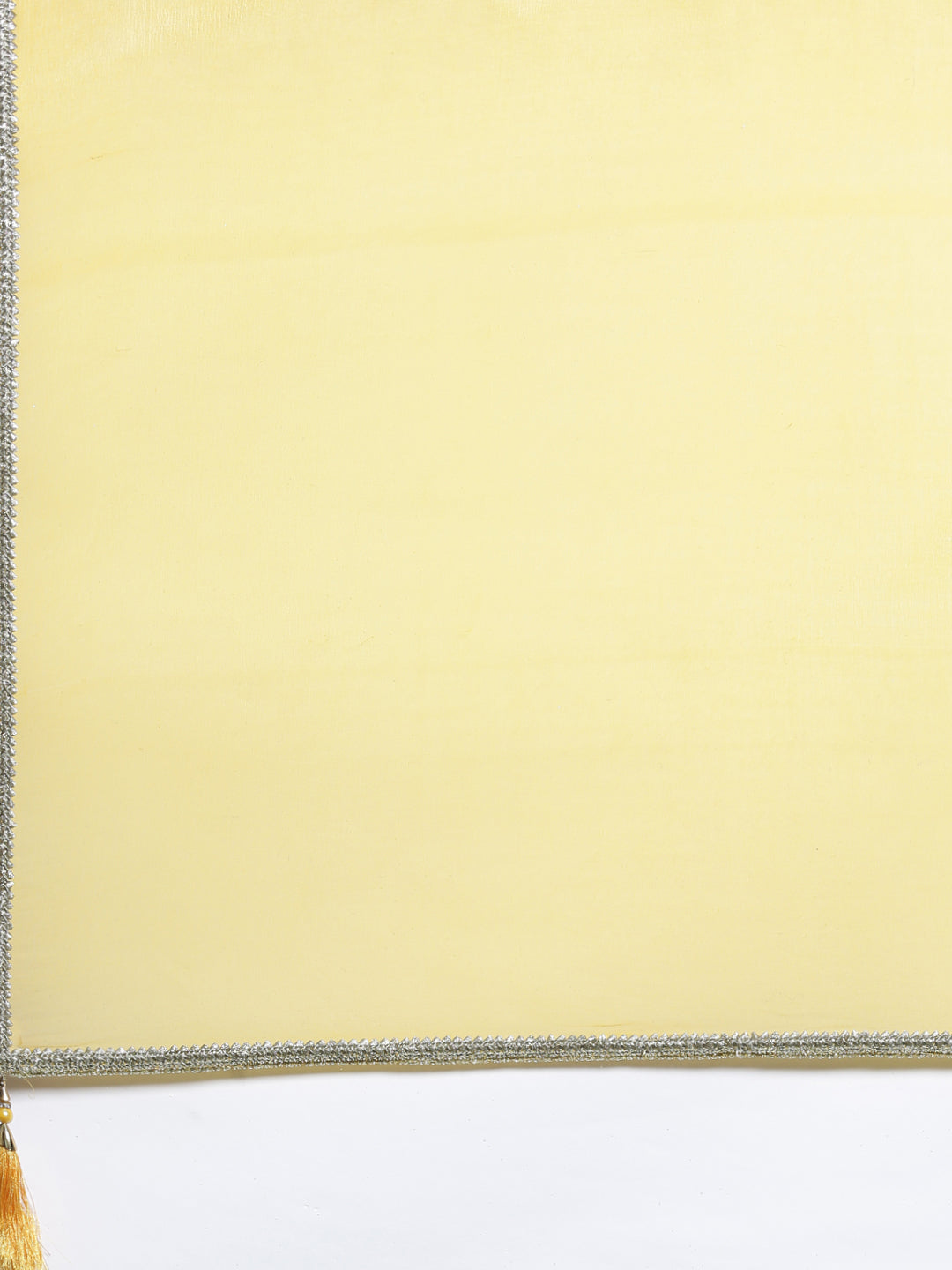 Neerus Yellow georgette thread embroidered anarkali gown - side view