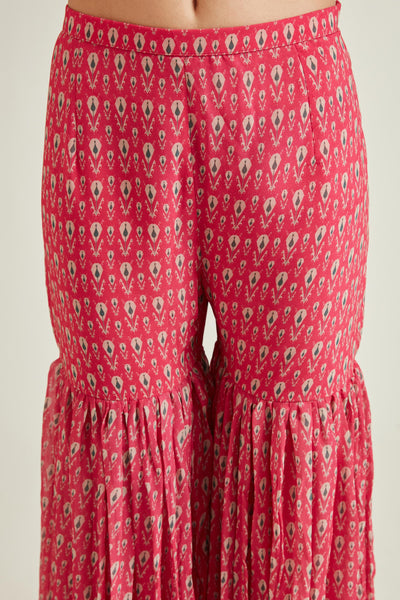 Neeru'S PINK Colour GEORGETTE Fabric SUIT