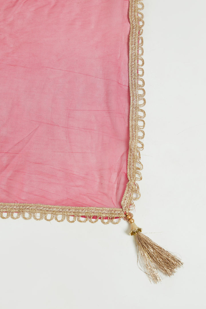 Neerus Rani Color Georgette Fabric Plazzo Suit Set