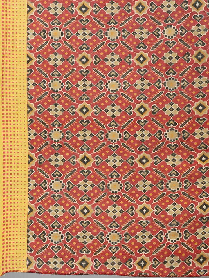 Neerus Yellow modal embellished kurta set - detail view 6