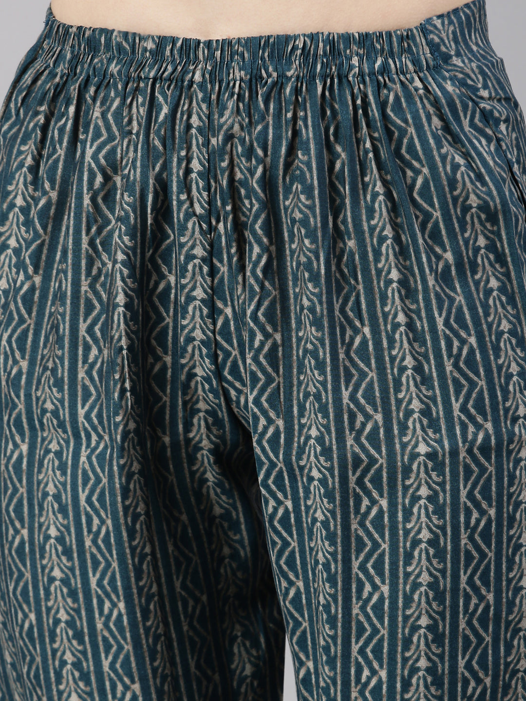 Neerus Blue Color Dupion Silk Fabric Kurta Set