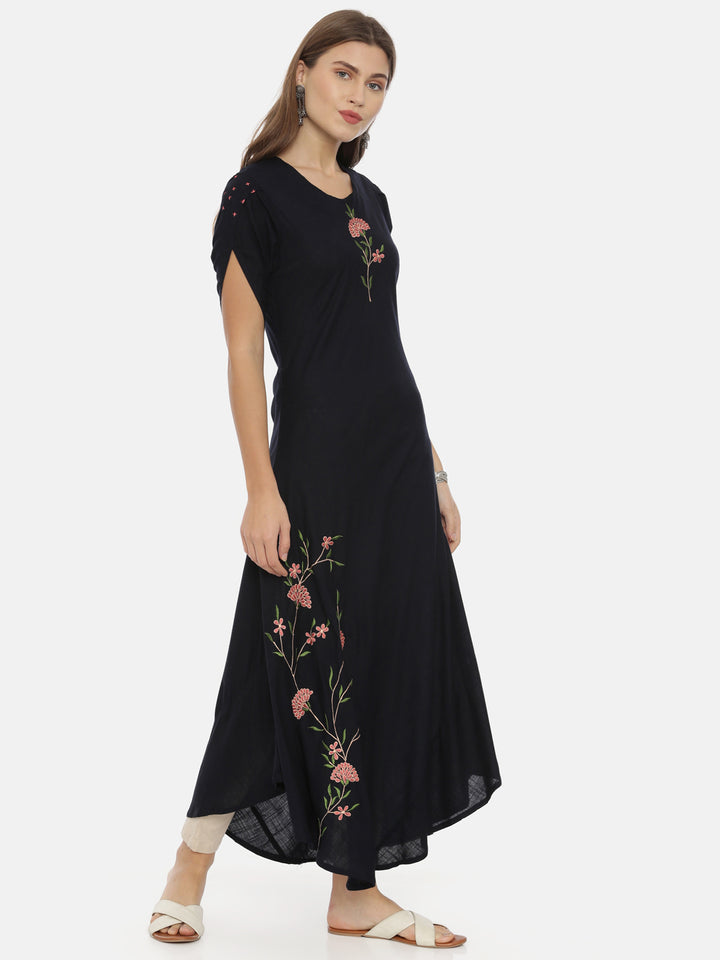 Neerus Women Baby Pink Color Cotton Fabric Tunic "46"