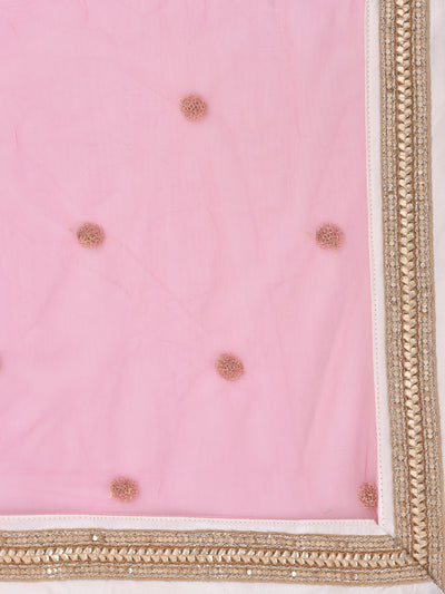 Neeru'S Off White Color Georgette Fabric Suit-Gharara