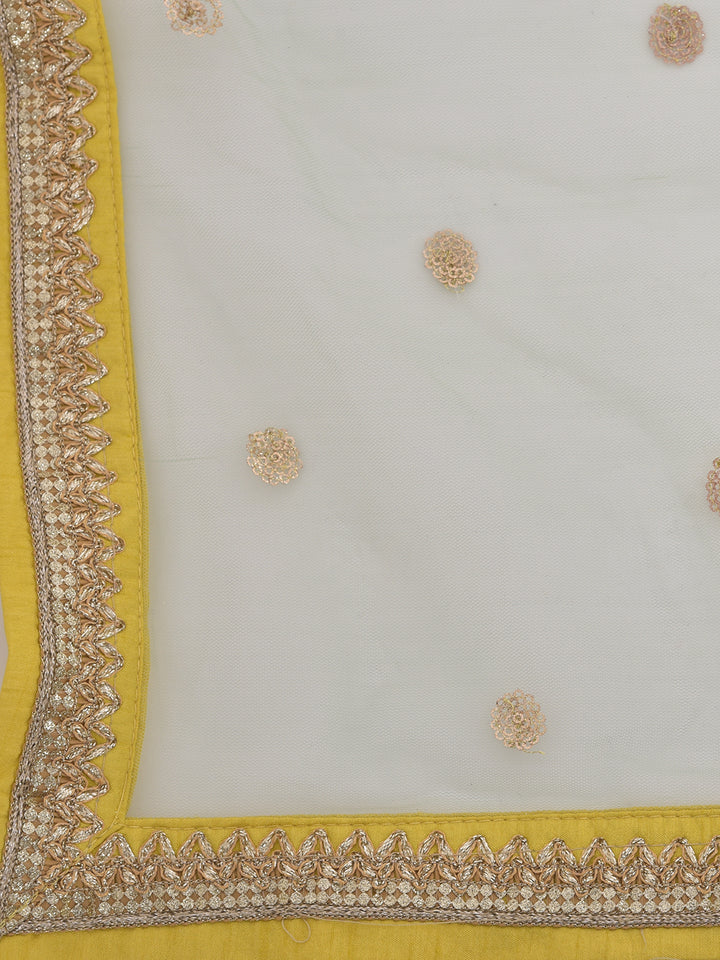 Neerus Pista Color Georgette Fabric Suit-Gharara