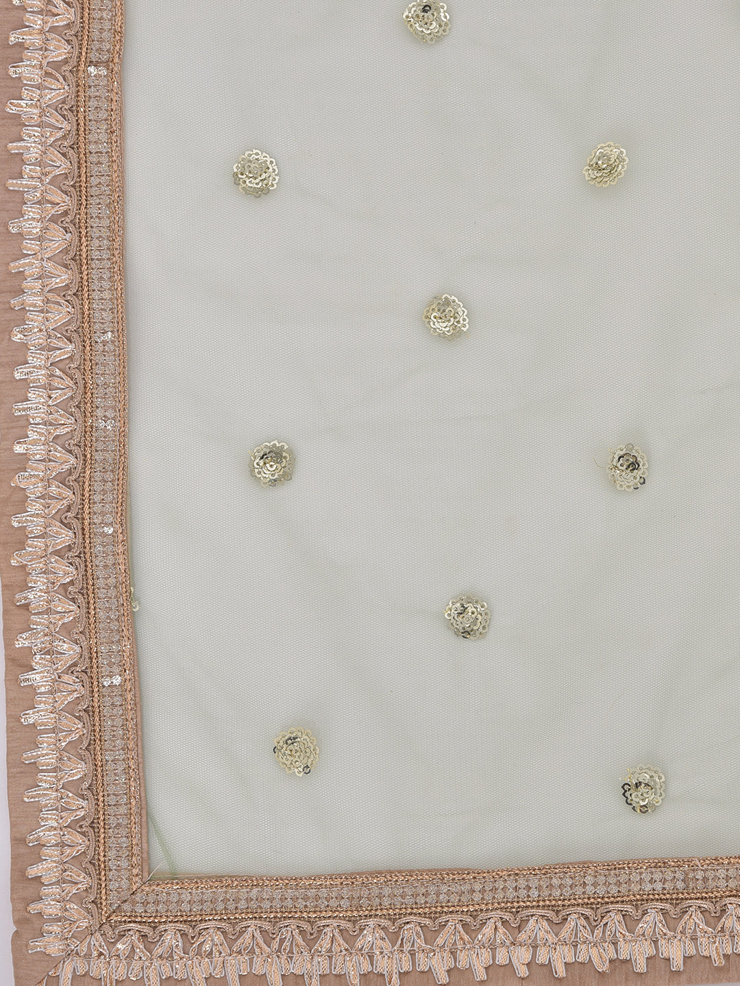 Neerus Pink georgette embroidered sharara set - detail view 2