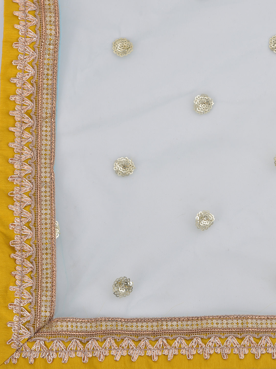 Neeru'S Yellow Colour Georgette Fabric Suit-Gharara