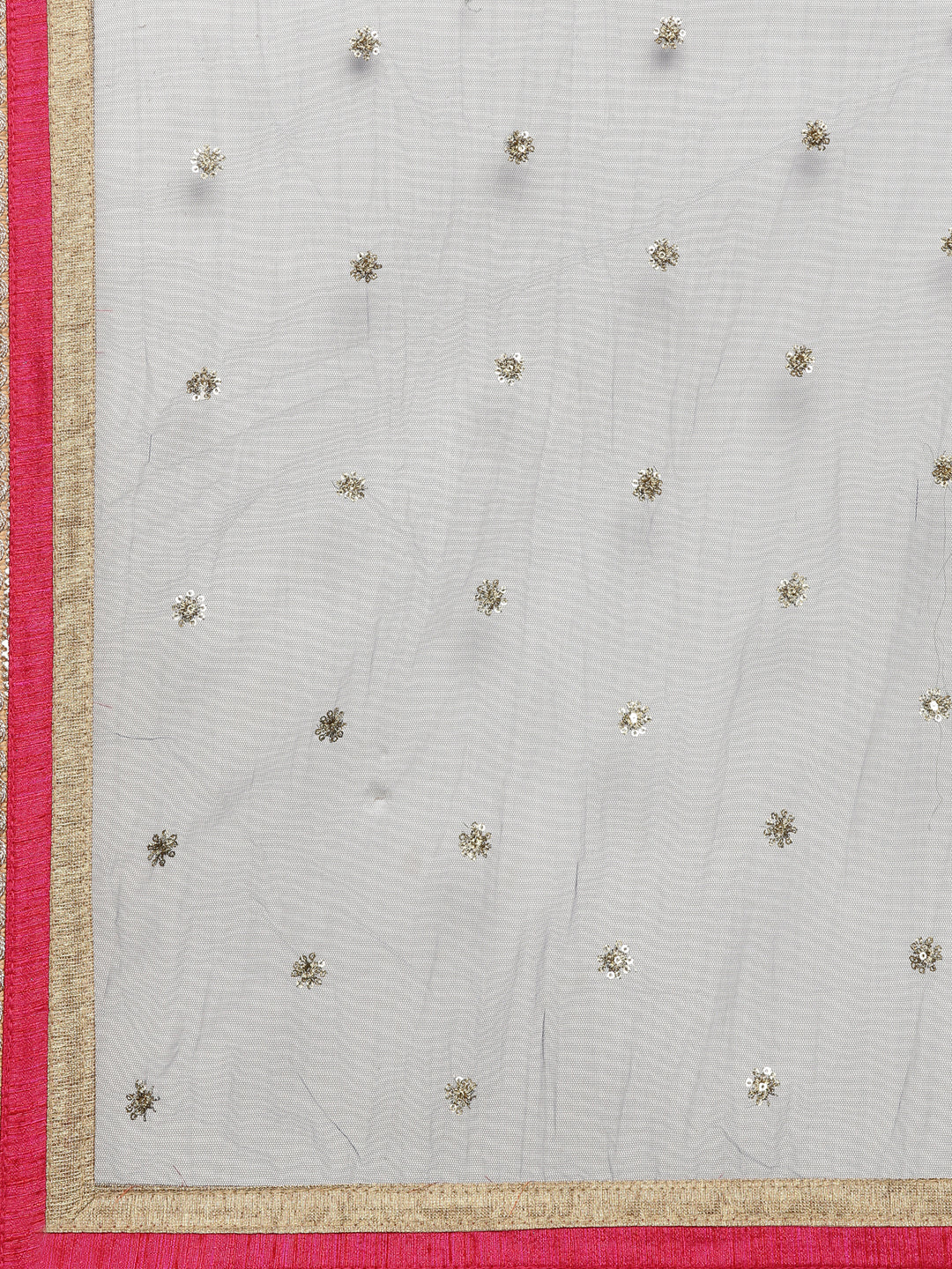 Neerus Pink Banarasi woven lehenga set - back view