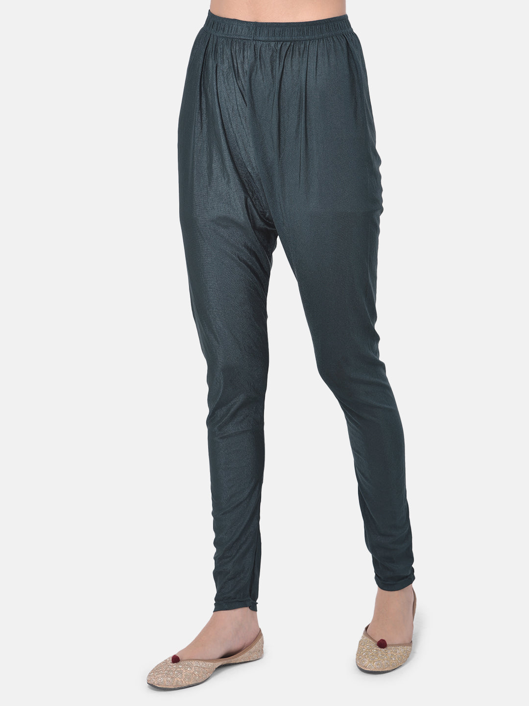 Neerus Grey & Yellow Printed Anarkali Kurta With Dupatta