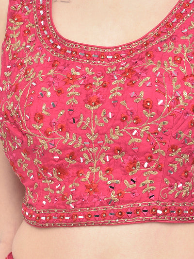 Neerus Rani Color Silk Fabric Ghagra Set