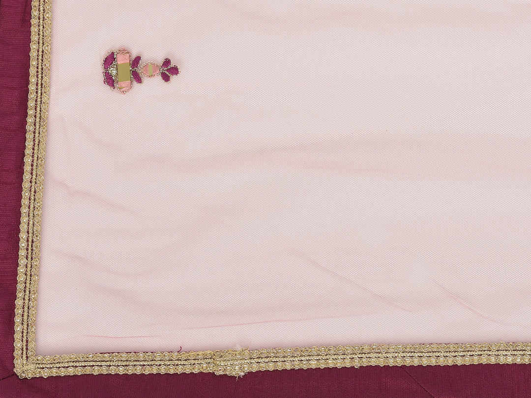 Neerus Onion Color Georgette Fabric Lehenga Choli