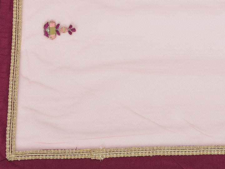 Neerus Onion Color Georgette Fabric Lehenga Choli