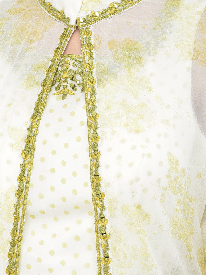 Neerus Green Color Georgette Fabric Salwar Kameez