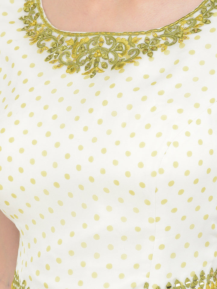 Neerus Green Color Georgette Fabric Salwar Kameez