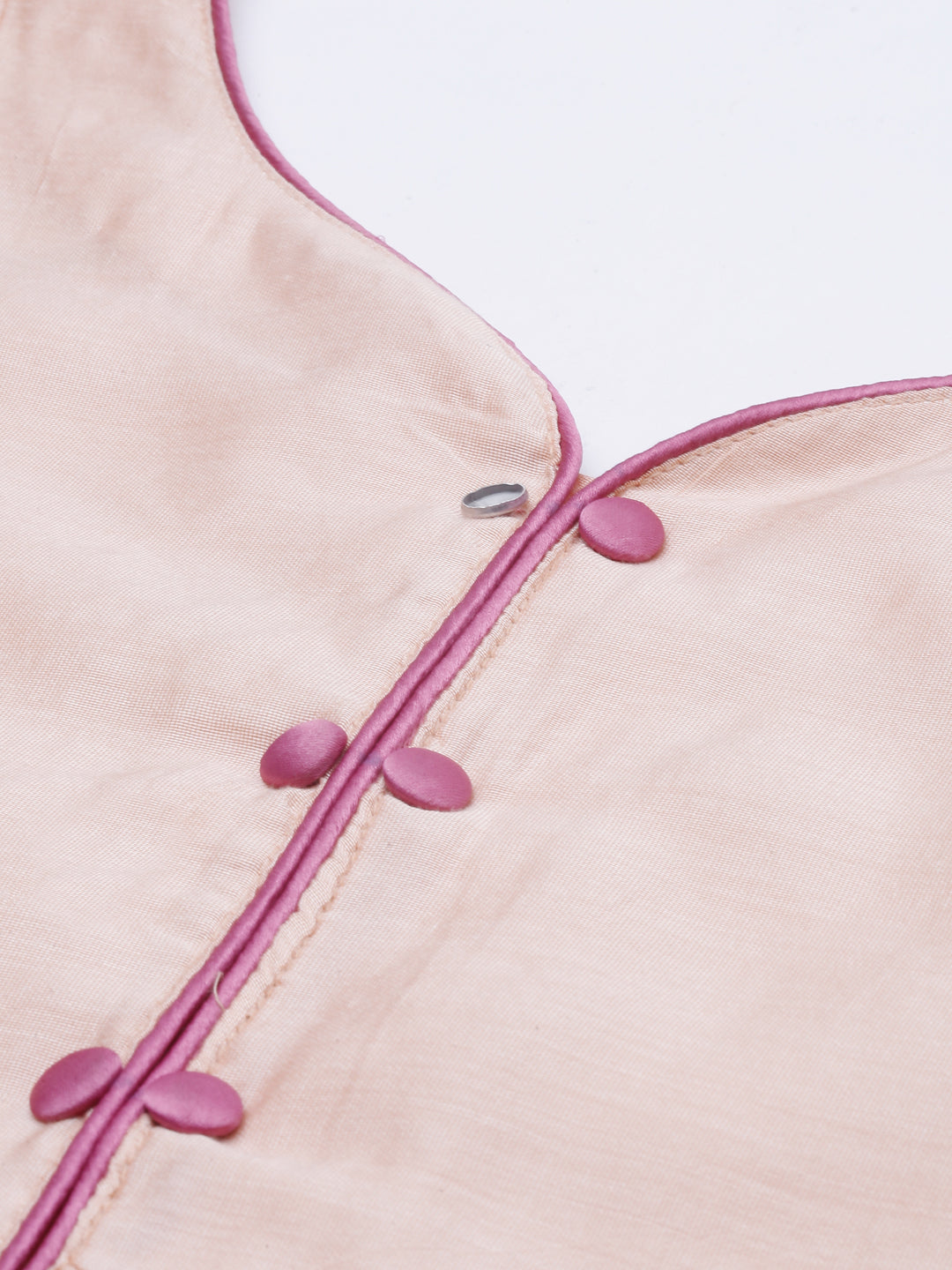 Neeru's Peach Embroidered Anarkali Kurta