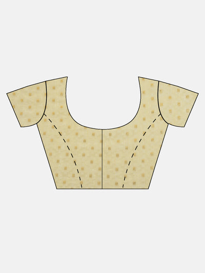 Neeru's Yellow Printed Saree With Blouse